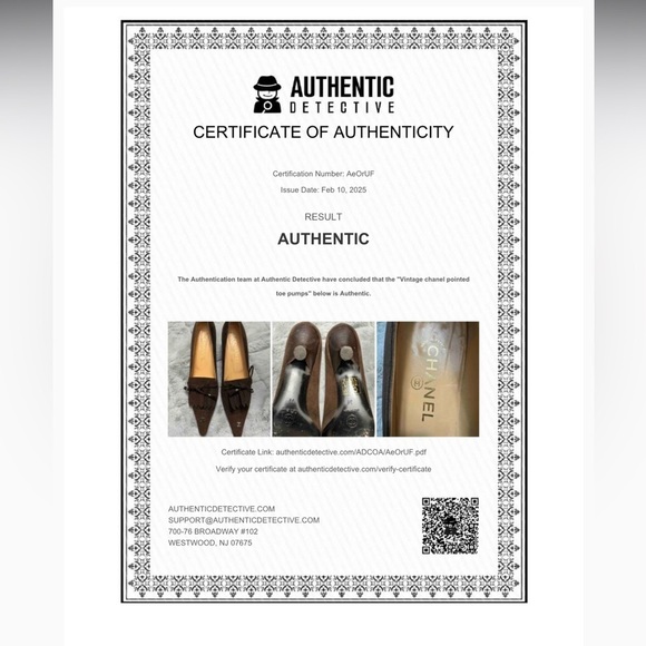 Chanel CC Fringed Suede Pumps EU 38 US 7.5 Brown Mocha Chocolate Kitten Heel - Picture 7 of 16